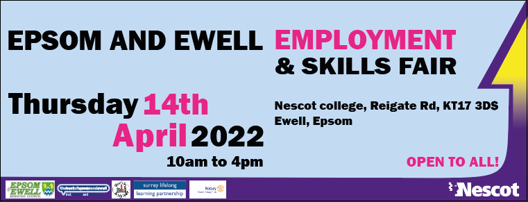 Epsom & Ewell Employment and Skills Fair 14 April 2022